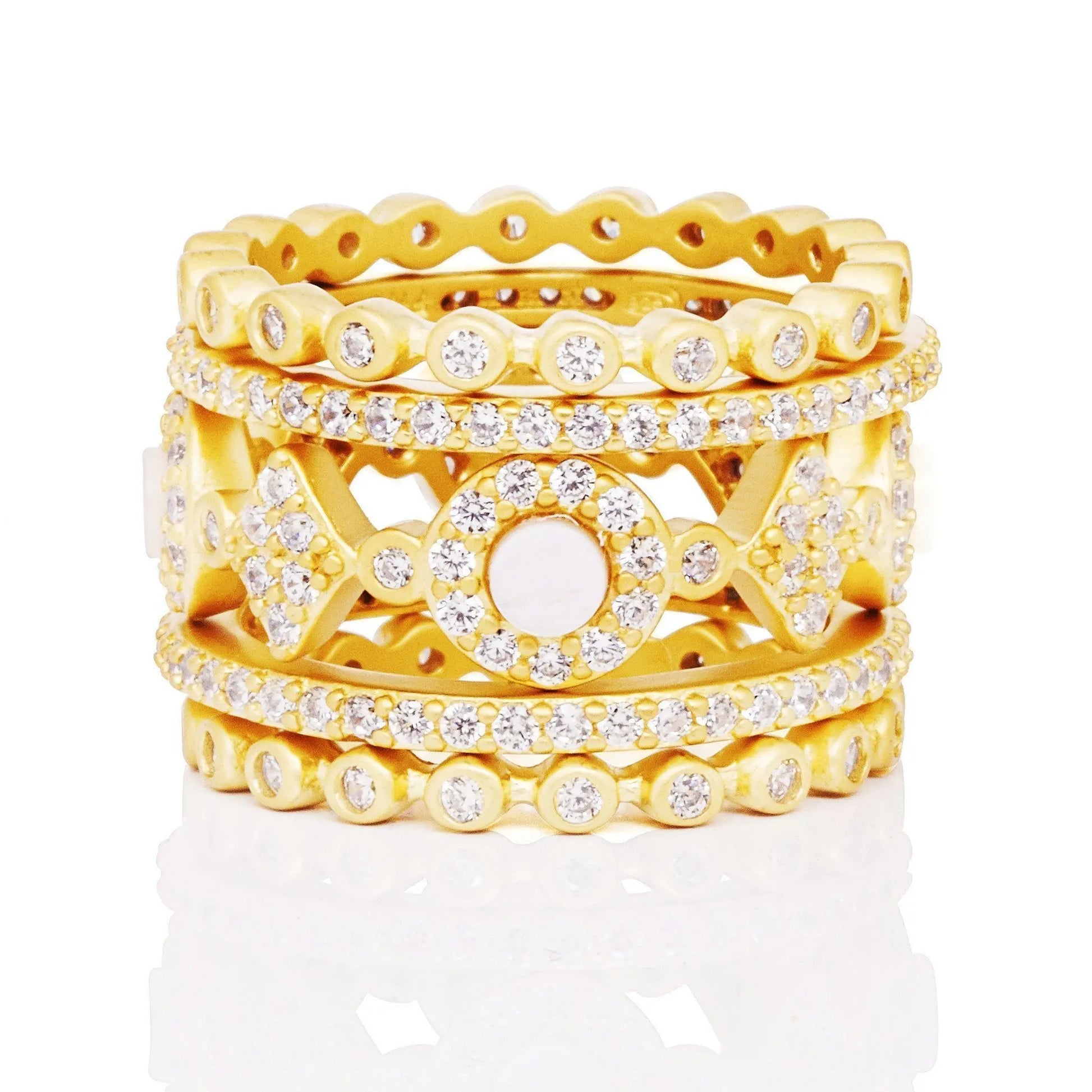 Signature 5-Stack Ring - FREIDA ROTHMAN