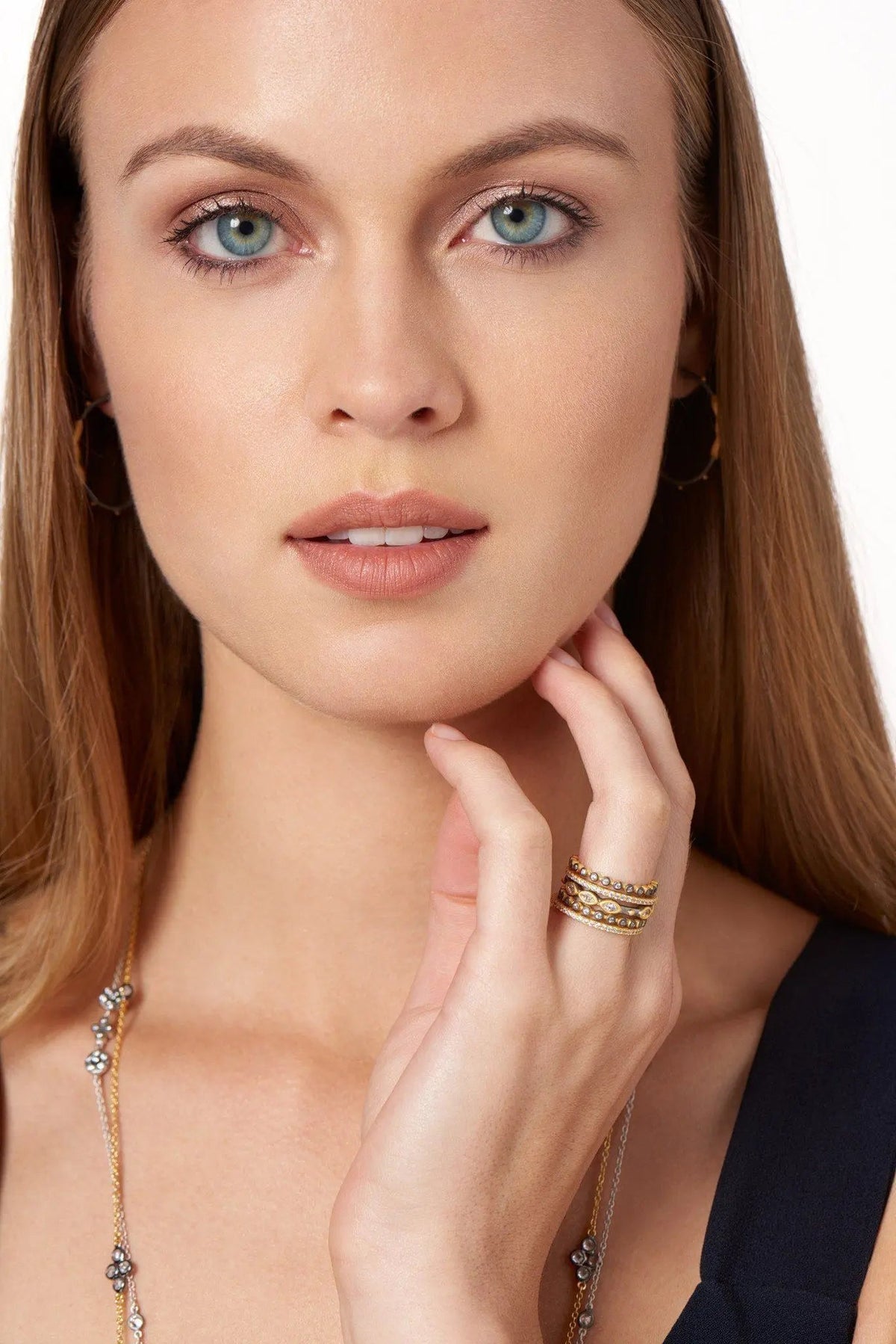 Freida Rothman Stackable Rings FREIDA ROTHMAN | Signature Marquise Station 5-Stack Ring