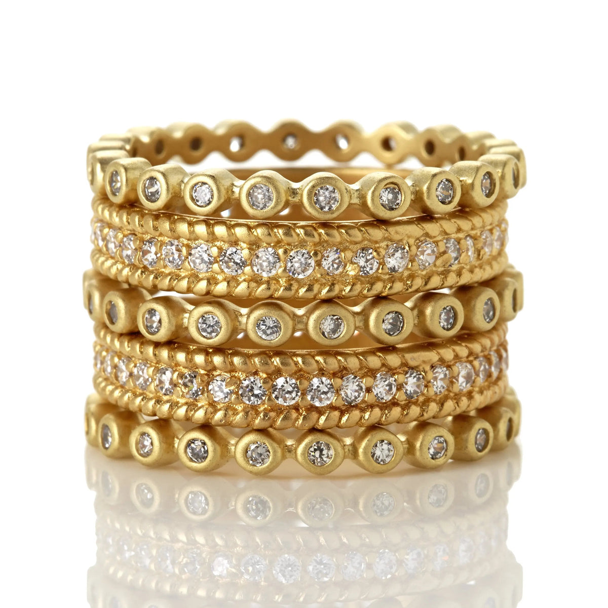 FREIDA ROTHMAN | Signatature Pavé 5-Stack Ring