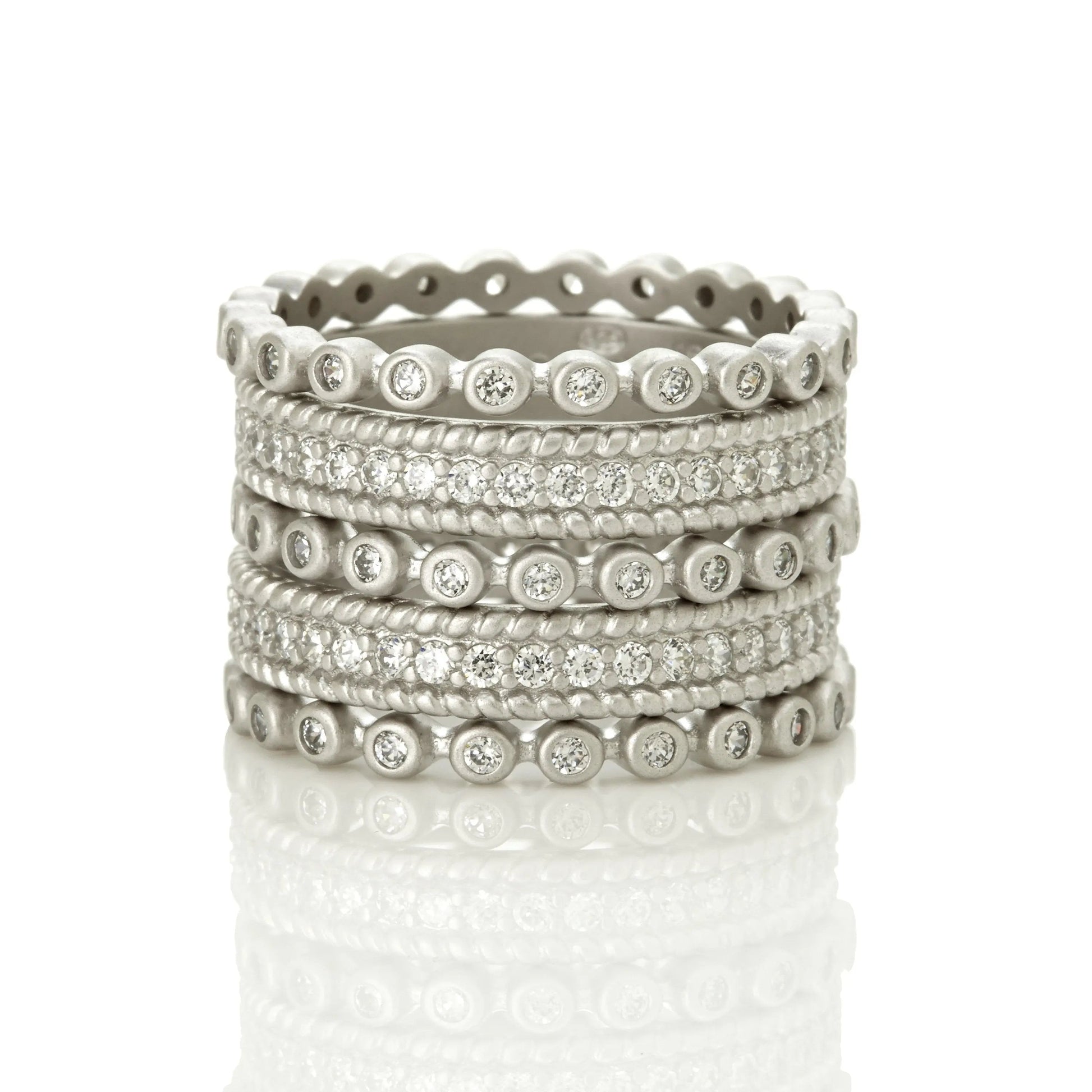 Silver9 Signature Pavé 5-Stack Ring Signature RING