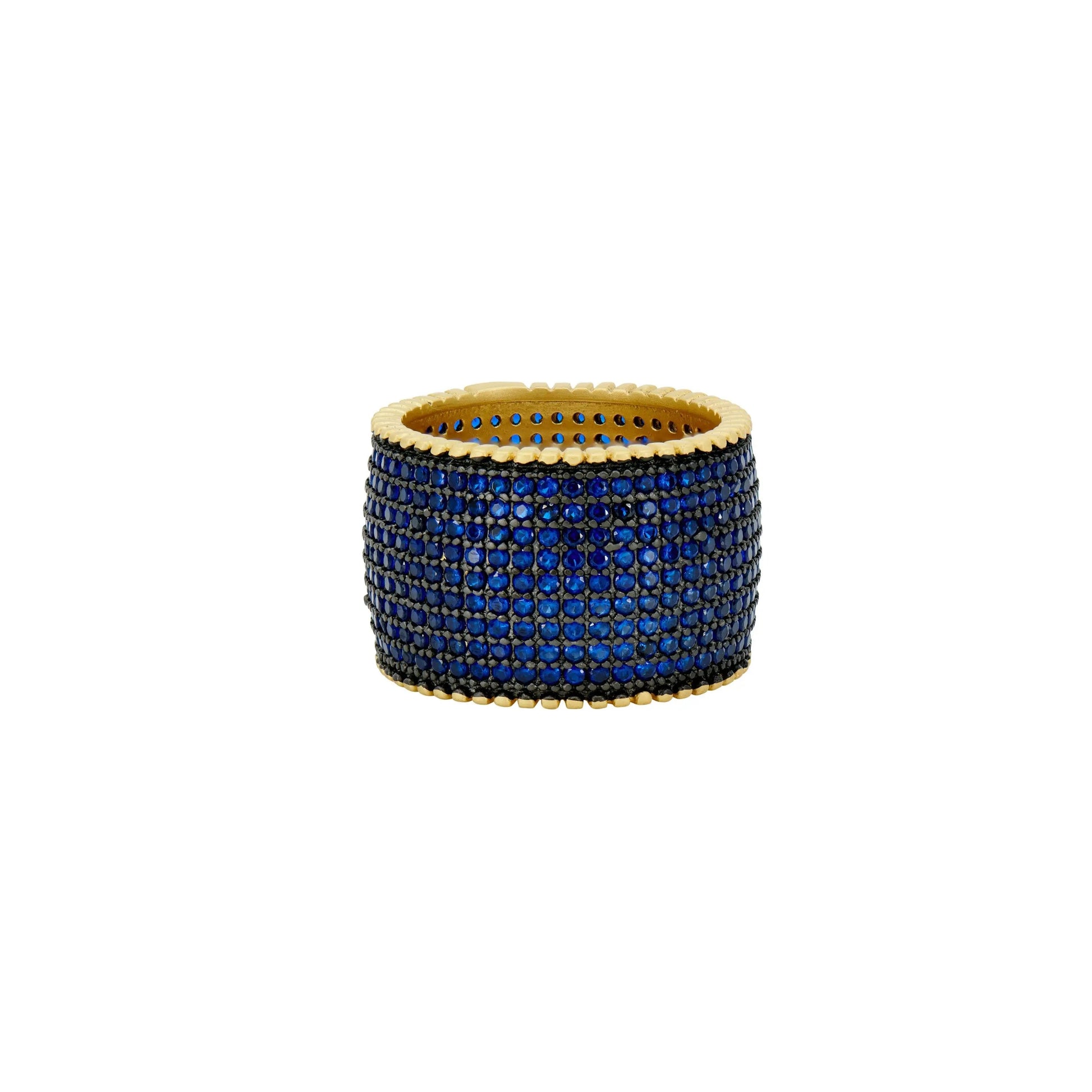 9 Sparkling Elegance Cigar Band Ring Midnight RING