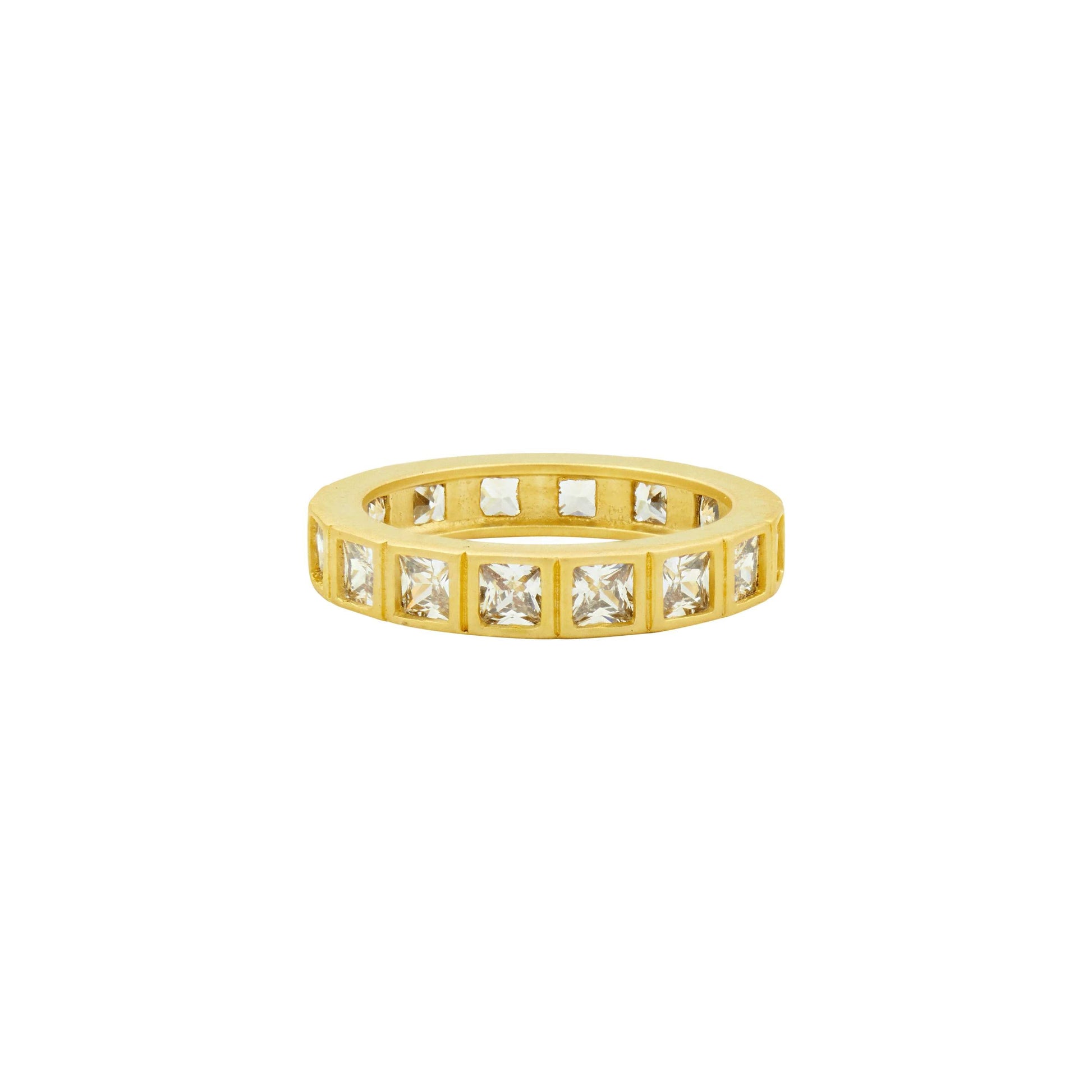 Gold9 Square Radiance Ring RINGS FOR STACKING RING