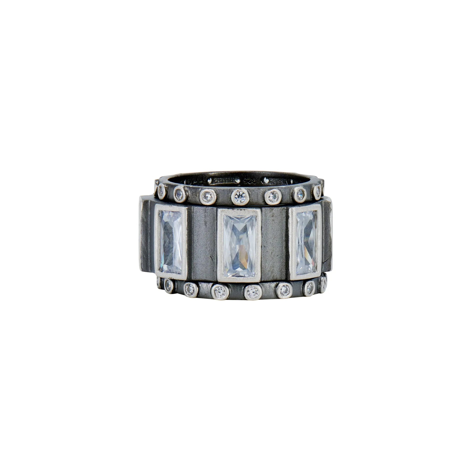  Streets of Brooklyn 3-Stack Ring Industrial Finish RING