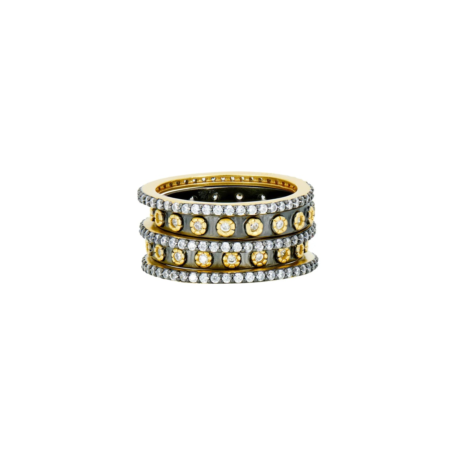 https://www.freidarothman.com/cdn/shop/files/RING-Two-Tone-5-Stack-Ring-Signature-BlackGold14KGold11-1693917874172.jpg?v=1753297607&width=1500