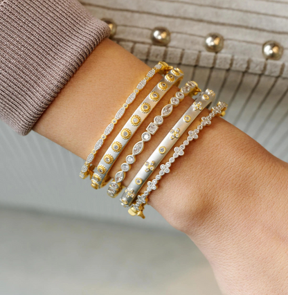 Signature Mixed Shape Bangle