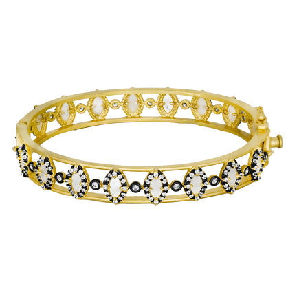 Signature Marquise Lace Hinge Bangle
