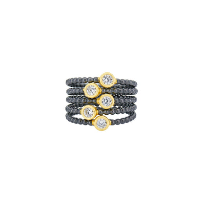 Signature Cityscape Wire 5-Stack Ring - FREIDA ROTHMAN