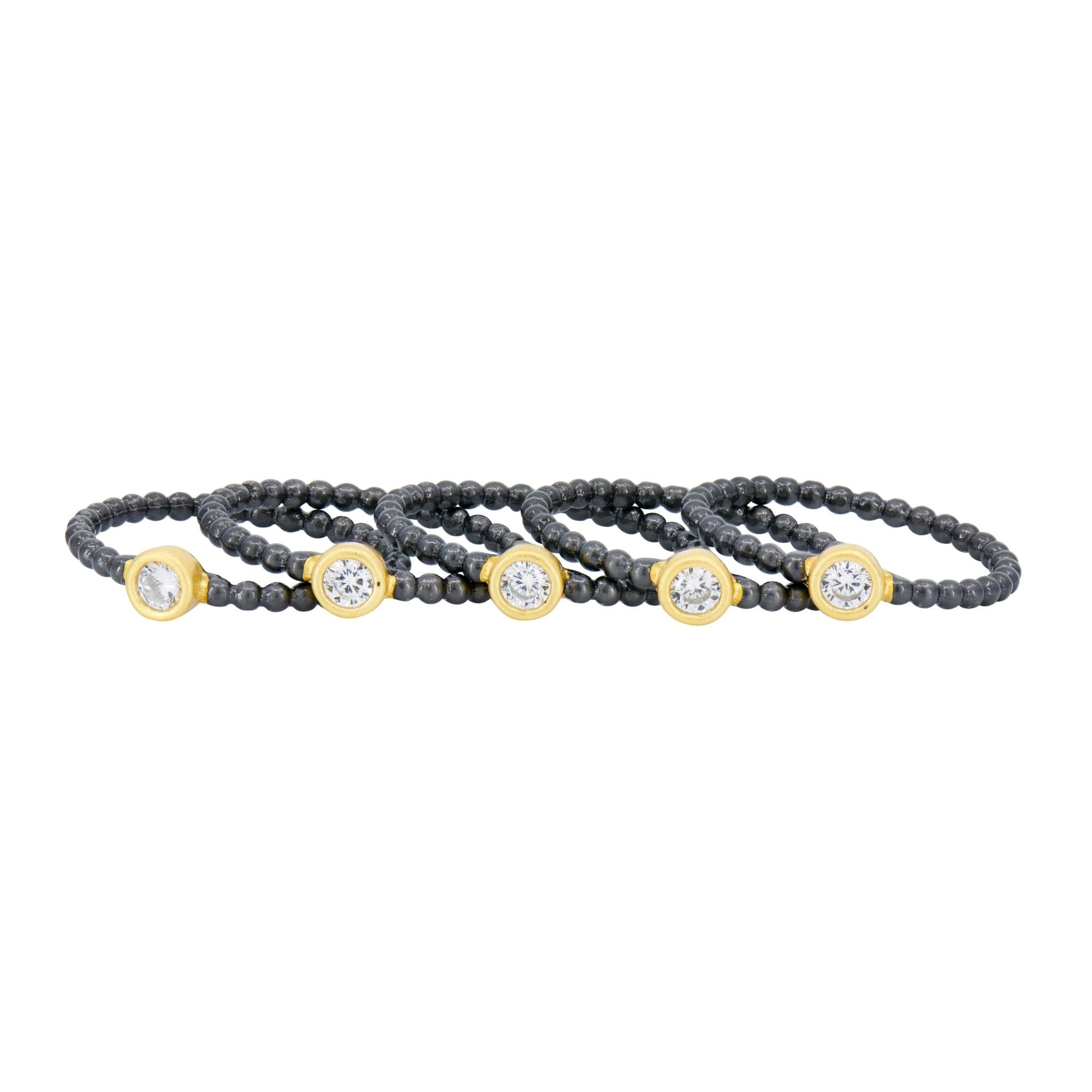 Signature Cityscape Wire 5-Stack Ring - FREIDA ROTHMAN