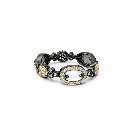 Imperial Mother of Pearl and Pavé Ring - FREIDA ROTHMAN