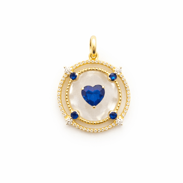 The Circle Heart Charm - FREIDA ROTHMAN