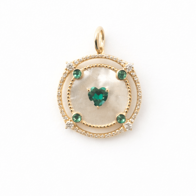 The Circle Heart Charm - FREIDA ROTHMAN