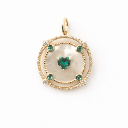 The Circle Heart Charm - FREIDA ROTHMAN