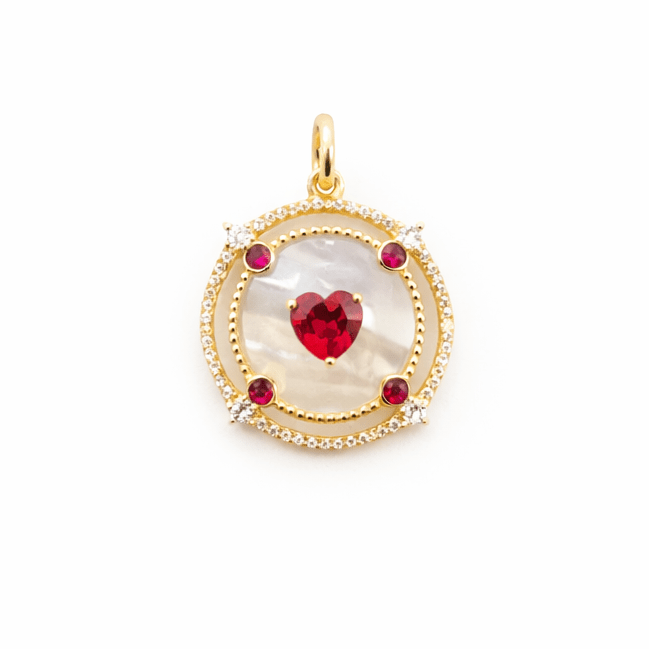 The Circle Heart Charm - FREIDA ROTHMAN