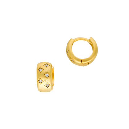 Celestial Pavé Huggie Hoop