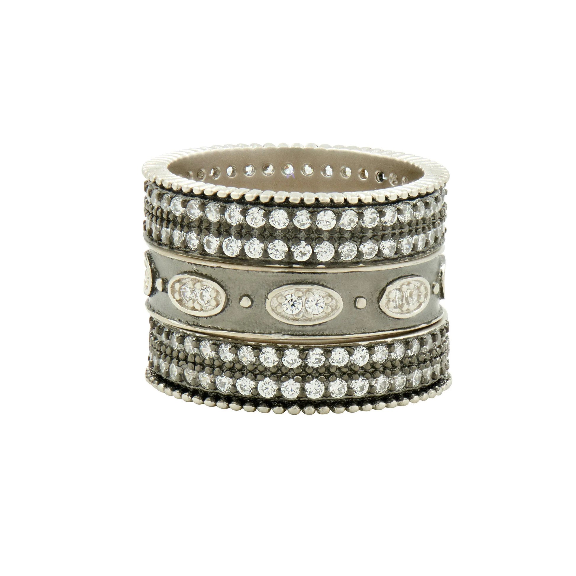 Signature Eternity 3-Stack Ring - FREIDA ROTHMAN