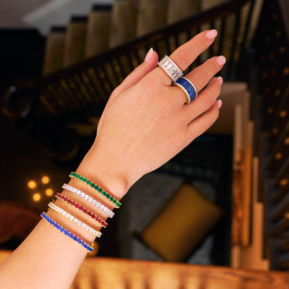Midnight Tri-Tone Twilight Tennis Bracelet