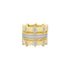 Petals in Bloom Textured 3-Stack Ring - FREIDA ROTHMAN