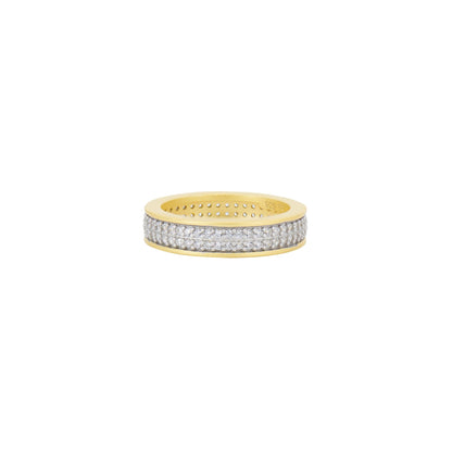 Petals in Bloom Textured 3-Stack Ring - FREIDA ROTHMAN