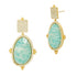 Amazonian Allure Oval Stone Drop Earring - FREIDA ROTHMAN