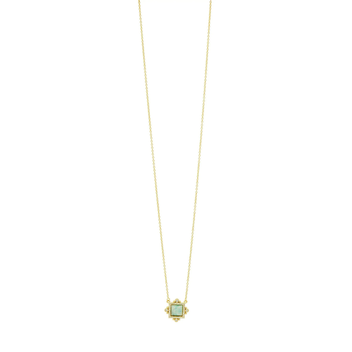 Amazonian Allure Square Pendant Necklace - FREIDA ROTHMAN