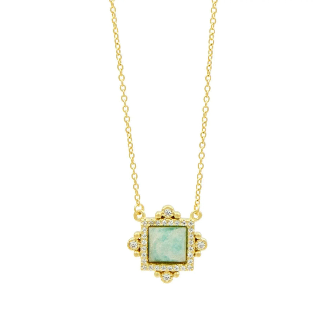 Amazonian Allure Square Pendant Necklace - FREIDA ROTHMAN