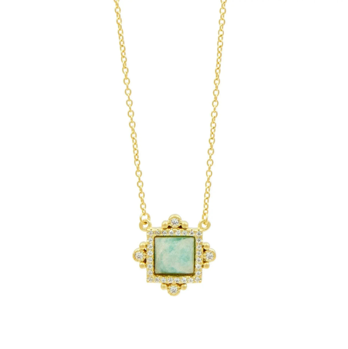 Amazonian Allure Square Pendant Necklace - FREIDA ROTHMAN