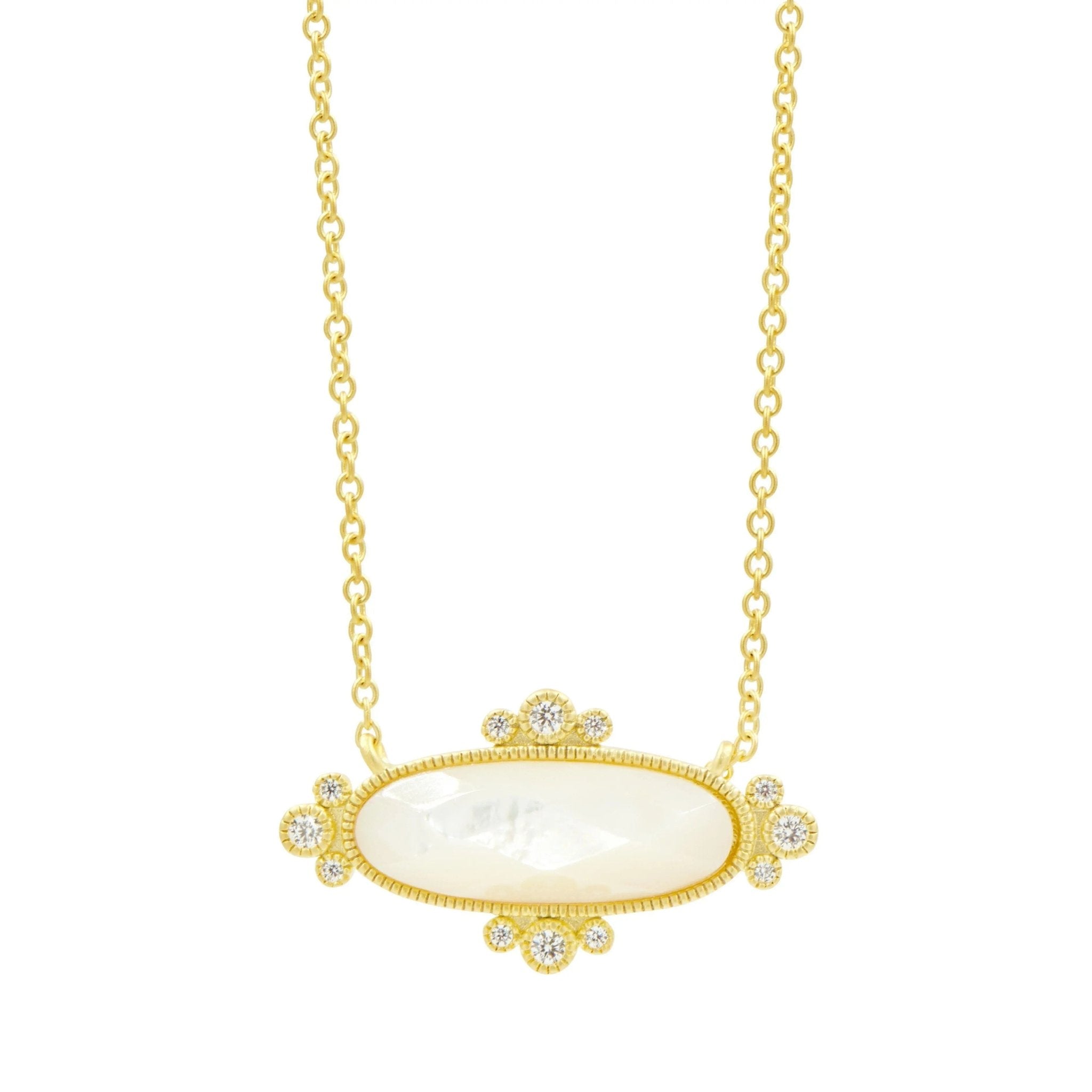 Amazonian Allure Mother of Pearl Pendant Necklace - FREIDA ROTHMAN