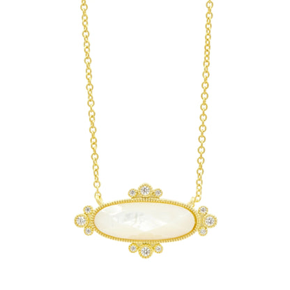 Amazonian Allure Mother of Pearl Pendant Necklace - FREIDA ROTHMAN