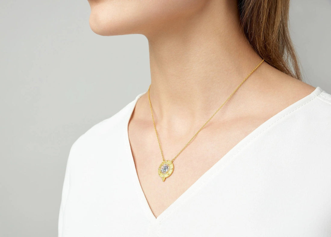 Amazonian Allure Single Stone Pendant Necklace - FREIDA ROTHMAN