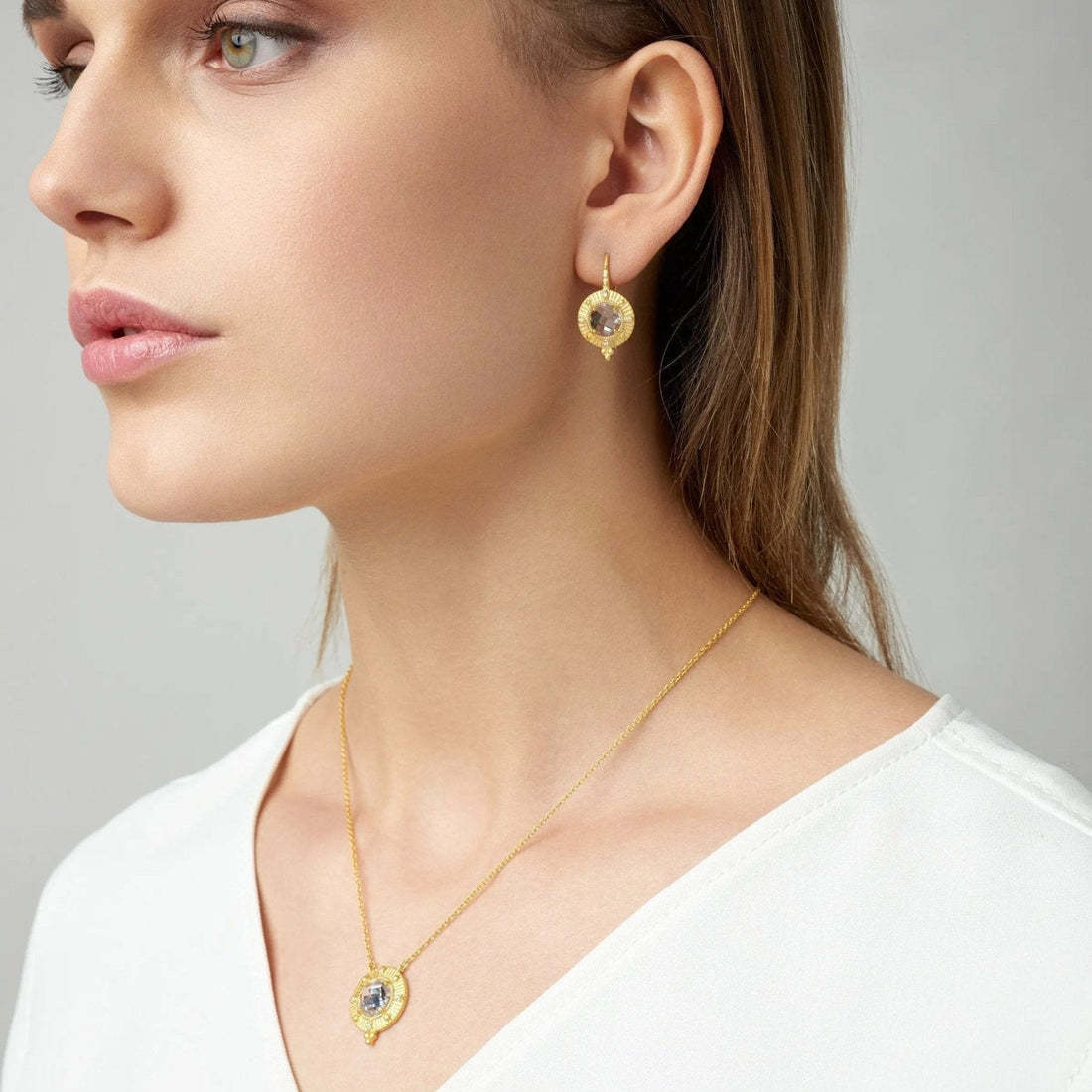 Amazonian Allure Single Stone Leverback Earrings - FREIDA ROTHMAN