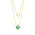 Amazonian Allure Turquoise Double Drop Necklace - FREIDA ROTHMAN