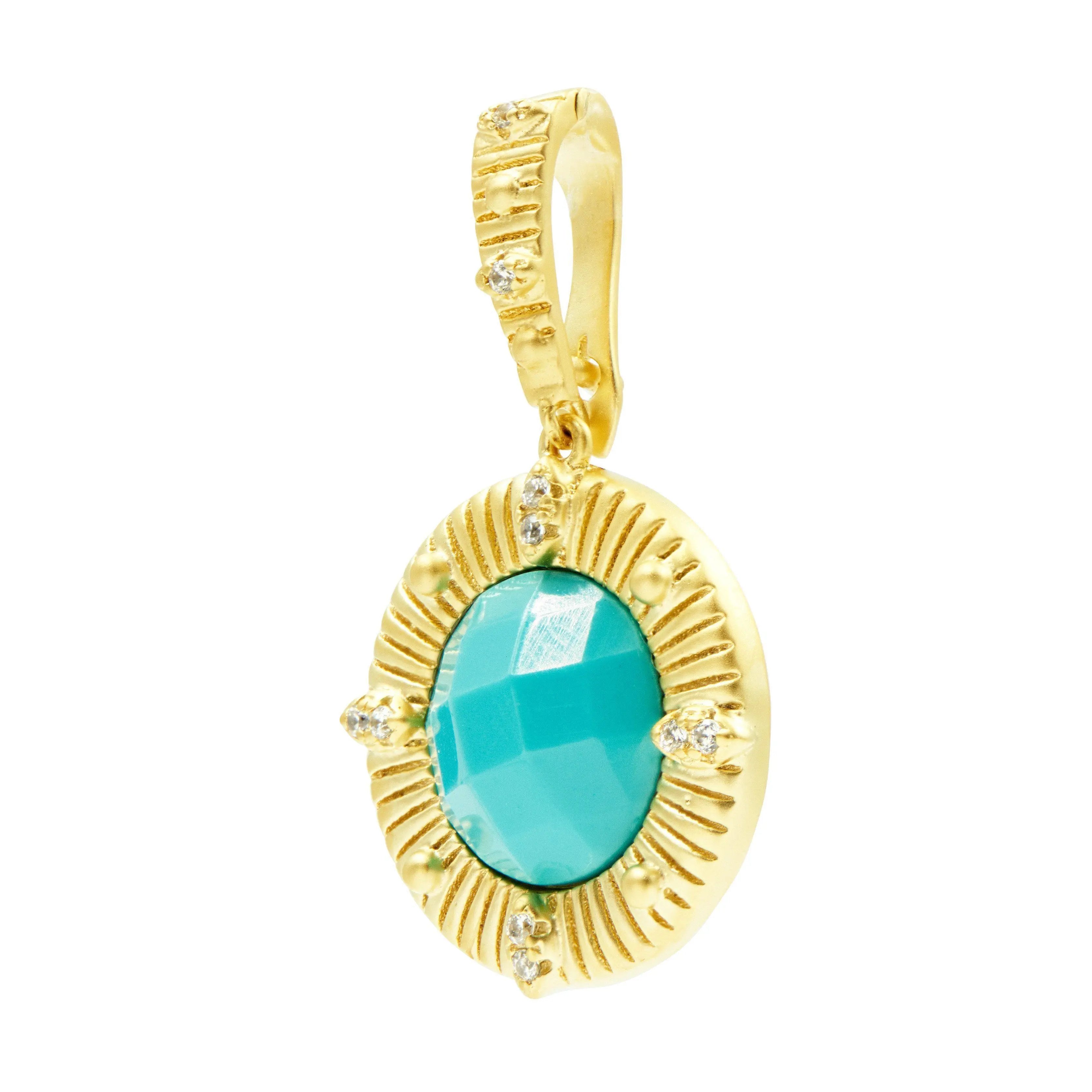 Amazonian Allure Turquoise Pendant - FREIDA ROTHMAN