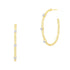 Streets in Bloom Textured Hoop Earrings - FREIDA ROTHMAN