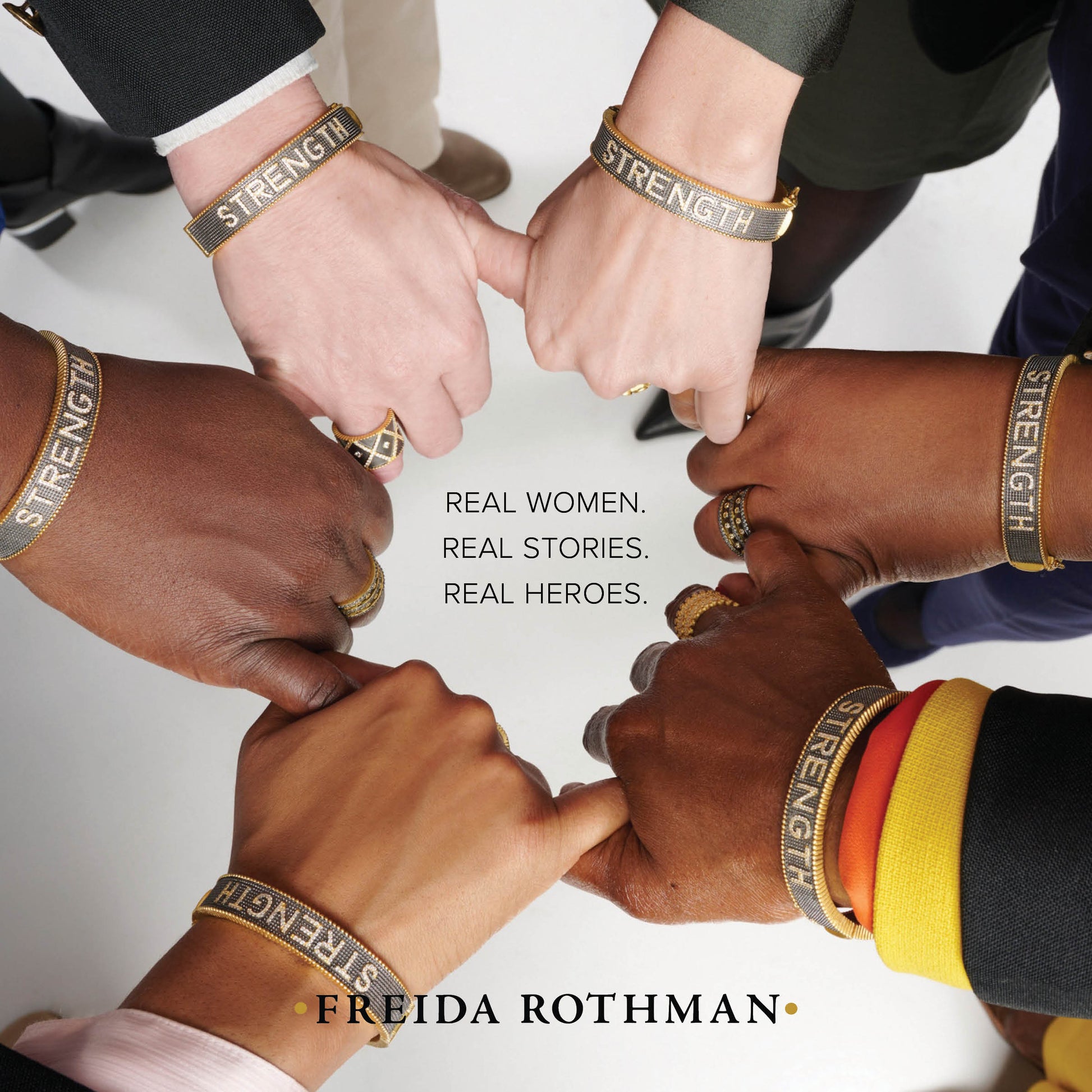 Freida Rothman Strength Bangle Bracelet - Gold and Black