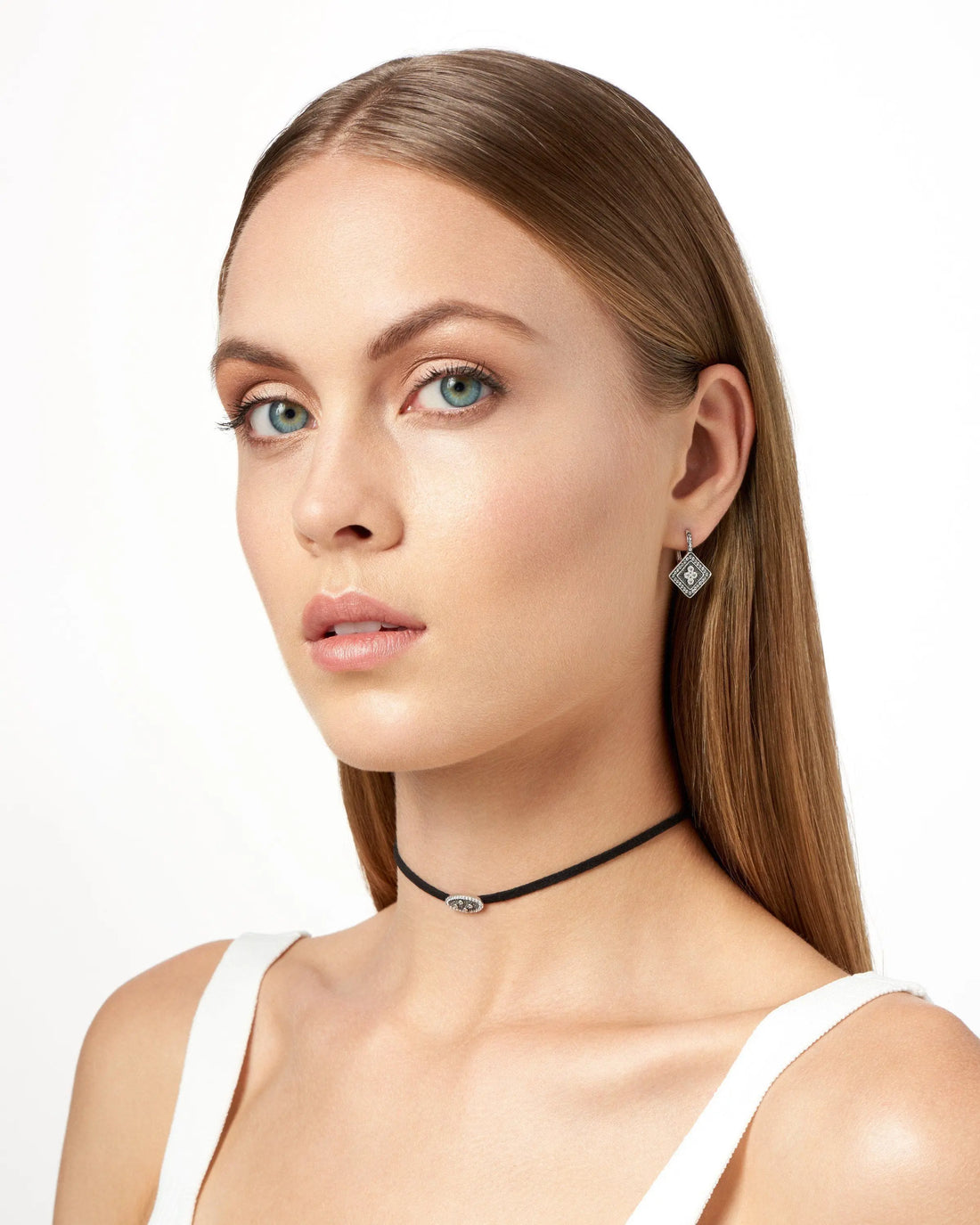 Industrial Finish 4 Point Lever Back Earring - FREIDA ROTHMAN