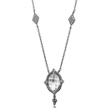 Mirror Stone Pendant Necklace - FREIDA ROTHMAN