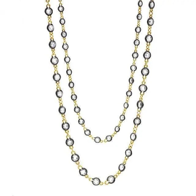 GoldBlack60 My Favorite Wrap Necklace Signature NECKLACE