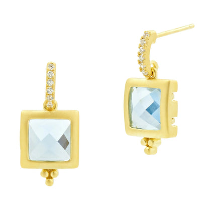 Ocean Azure Drop Earrings