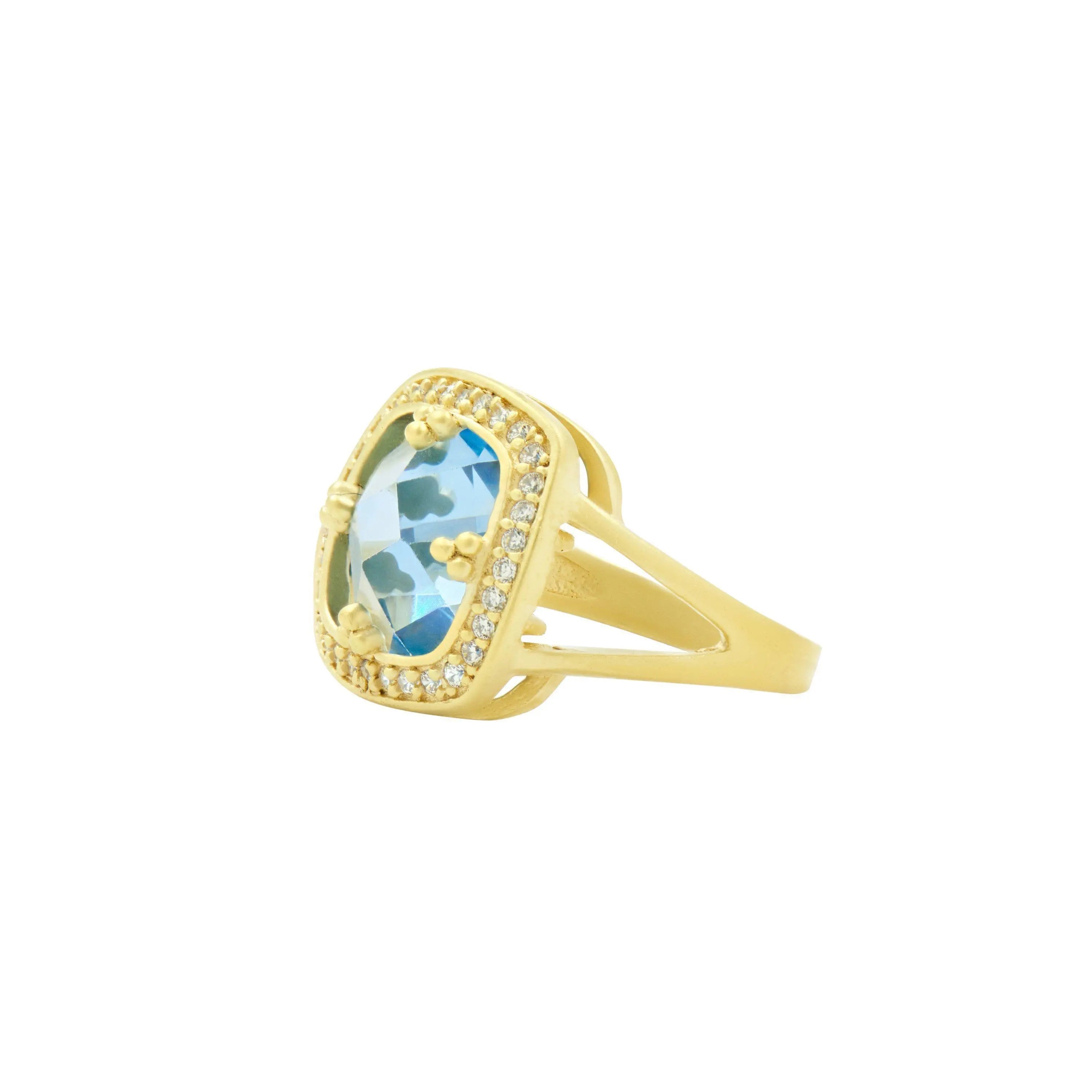 Ocean Azure Cocktail Ring
