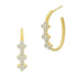 Visionary Fusion Clover Hoop Earrings - FREIDA ROTHMAN