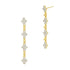Visionary Fusion Linear Drop Clover Earrings - FREIDA ROTHMAN