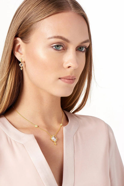 Mirror Stone Pendant Necklace - FREIDA ROTHMAN